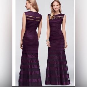 Eggplant Formal Sleeveless Dress. Size 14. Flawless Condition.